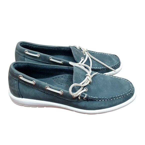Allen Edmonds Men\'s Ely Leather Boat Shoes with Ties Size 7.5 D main image 10